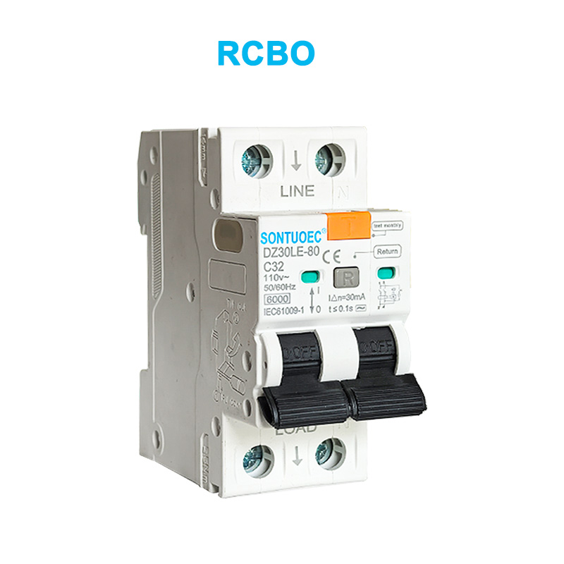 2P szivárgásáram -megszakító 6ka iec61009.1Standard minőségi rcbo